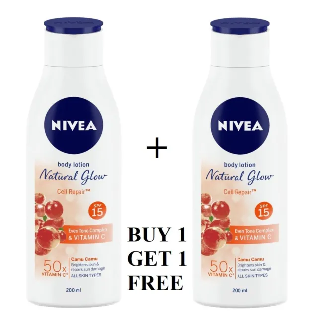NIVEA Extra Whitening Body Lotion Cell Repair | 200 ML + 200 ML BUY 1 GET 1 FREE