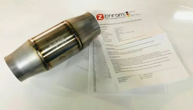 200 cpsi metallo Kat Ø76,1 mm 3" Ø100 mm con marchio E con numero immediato