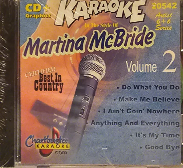 20542 Martina Mcbride   Chartbuster Karaoke Cdg