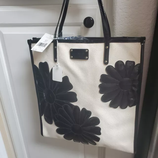 Kate Spade Tote Canvas/Patent Leather Nwt
