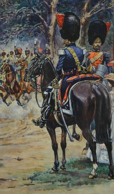 Tableau Toile Soldat Guerre Militaire Empire 50x70 Cm