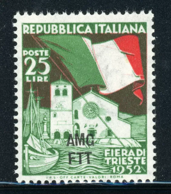 AMG-FTT Trieste MNH: Scott #151 25l TRIESTE Fair 1952 Flag CV$4+