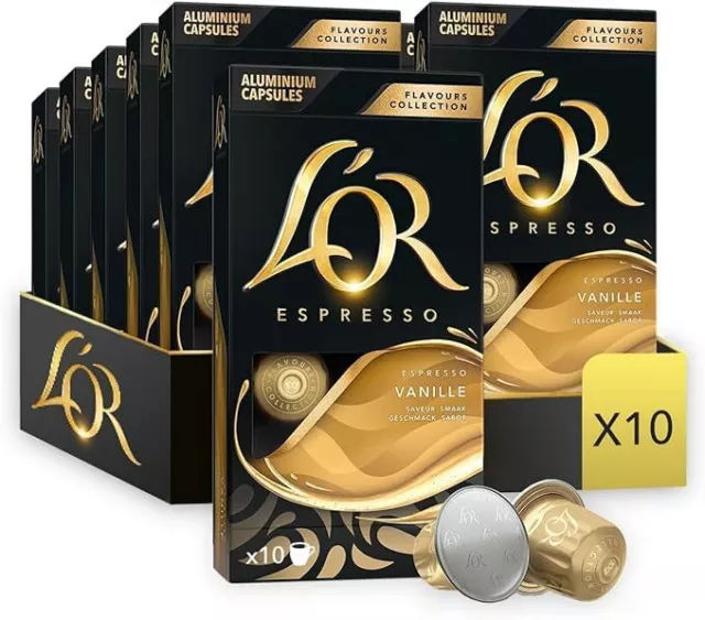 L'OR Espresso Coffee Ristretto 40 Capsules Pod Nespresso Compatible LOR eBC
