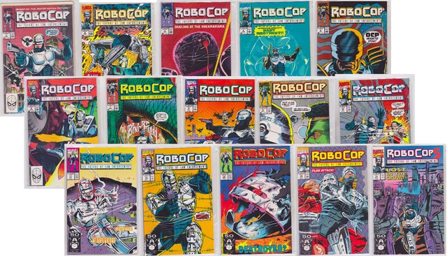 Robocop 1-15 1990 Marvel Comics Set 1 2 3 4 5 6 7 8 9 10 11 12 13 14 15 Lot Run