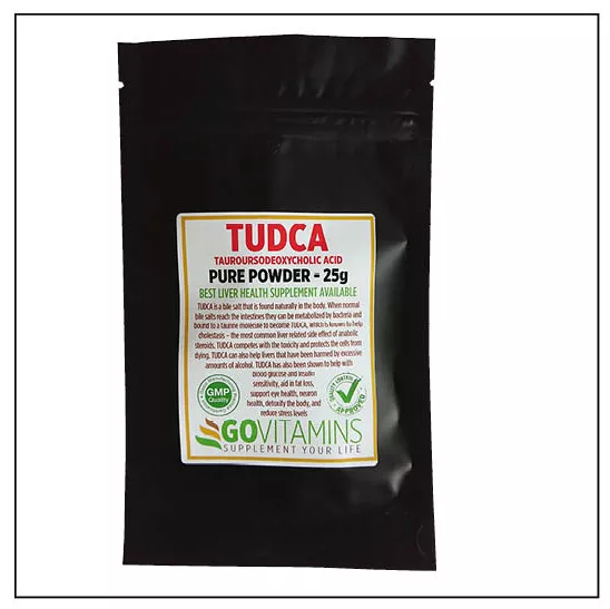 Superventas TUDCA Polvo PURO - Hígado Protección - Tauroursodeoxycholic Ácido