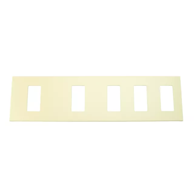 Lightolier Nfb5Ssslli Multi-Gang, 5-Gang, Faceplate Nfb Wall Plate, Ivory
