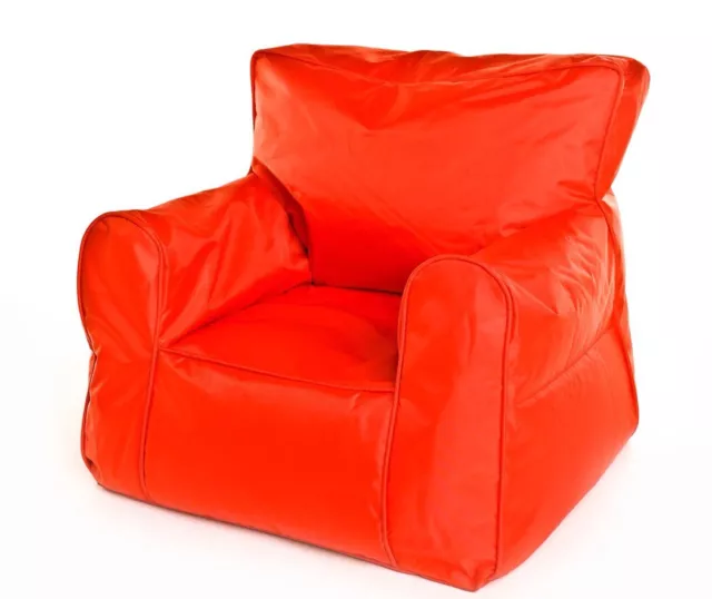 Large Childrens Beanbag Arm chair Kids Indoor Outdoor Bean Bag Waterproof in Red