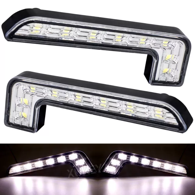 X2L+R L FORM LED Tagfahrlicht Tagfahrleuchten Weiß DRL Universal Auto Scheinwer