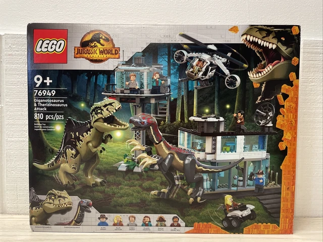 LEGO JURASSIC WORLD 76949 Giganotosaurus & Therizinosaurus Attack NEW ...
