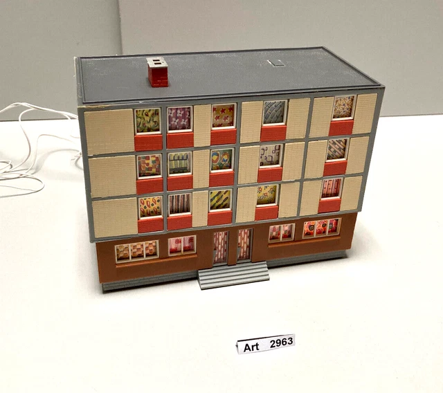 Faller B-906 H0 Stadthaus AMS, mit Beleuchtung, 1:87, sehr selten und RAR