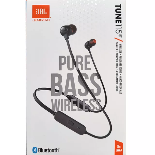 JBL Tune 115BT original Bluetooth In-Ear Ohrhörer Kopfhörer Headset wireless blk