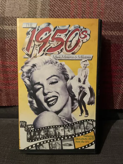 The 1950's - Music, Memories & Milestones VHS Video Tape Issue by Visnews Video