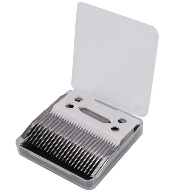 2 pezzi sostituzione capelli lama ceramica metallo fondo per forbici