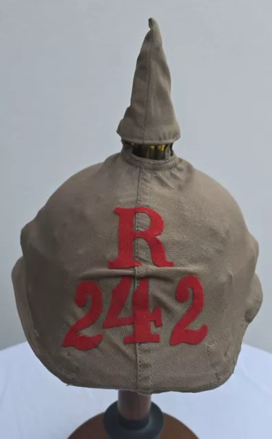Replica WW1 German Pickelhaube Helmet with cover.