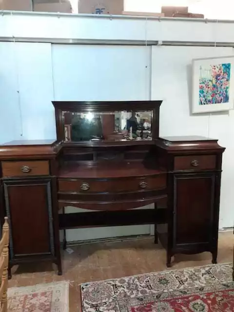 Edwardian Mahogany Mirror Back Sideboard