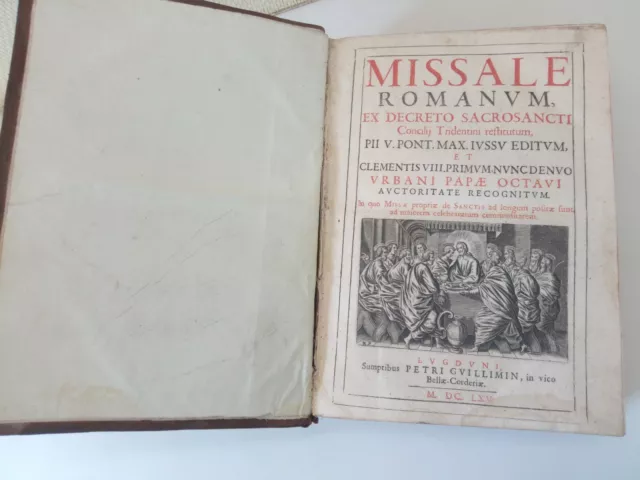livre ancien-Missale Romanum ex décréto sacrosancti...- 1665 3