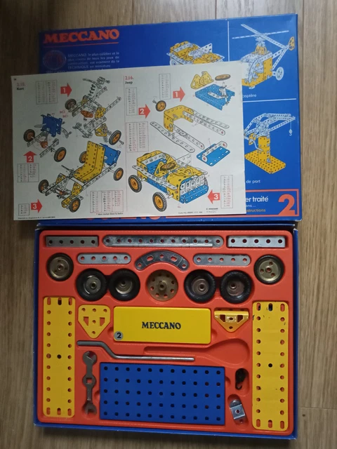 MECCANO BOITE N°2 de 1995 complet, sans boite d'origine EUR 5,00