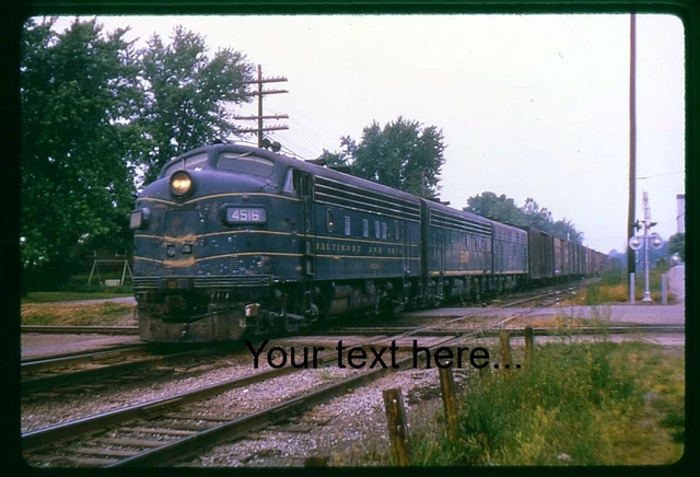 349 Duplicate Slide Baltimore & Ohio 4516 A-B-B F7a, F7B's