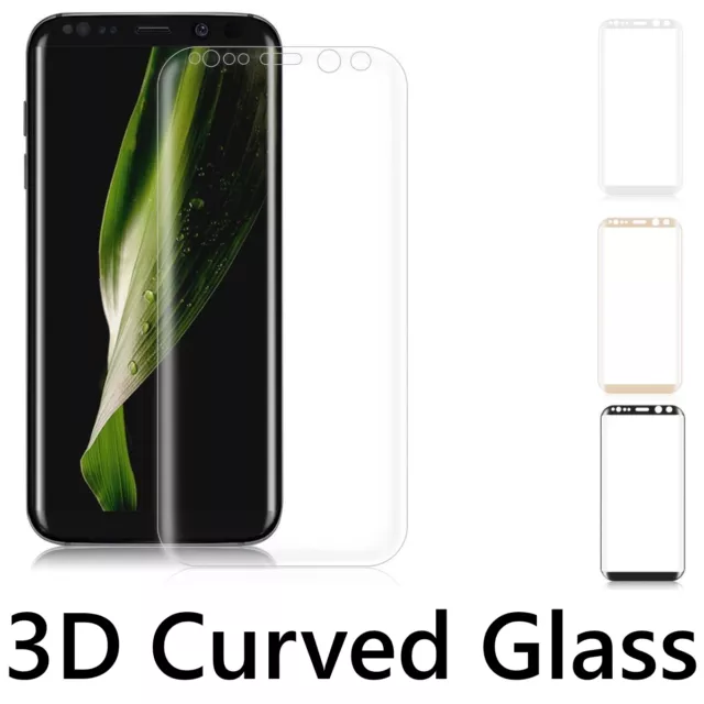 3D Full Cover Tempered Glass Screen Protector For Samsung Galaxy S8 / S8 Plus