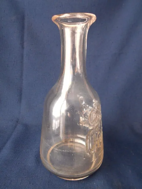 Ancienne Carafe Publicitaire Cassis Chateauneuf De Dijon 1900 Bistrot 3