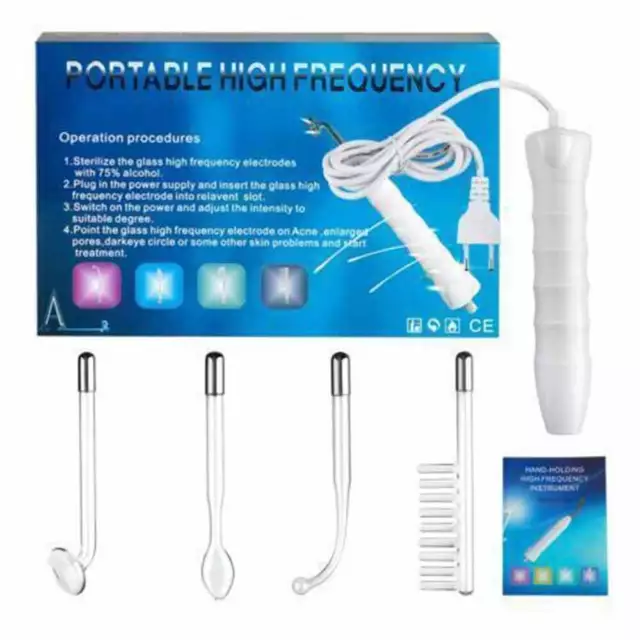 4 In 1 High Frequency Darsonval Infrared Spot Acne Remove Skin Hair Body Care