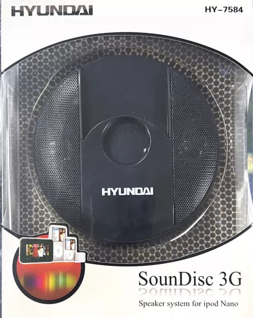 HYUNDAI SounDisc 3G HY-7584 3.5mm AUDIO ADAPTER CD/DVD/PHONE/ iPOD BOXED NEW