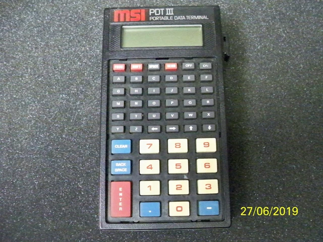 MSI PDT PLUS Portable Data Terminal Model 1410 53527-05-00C $10.00