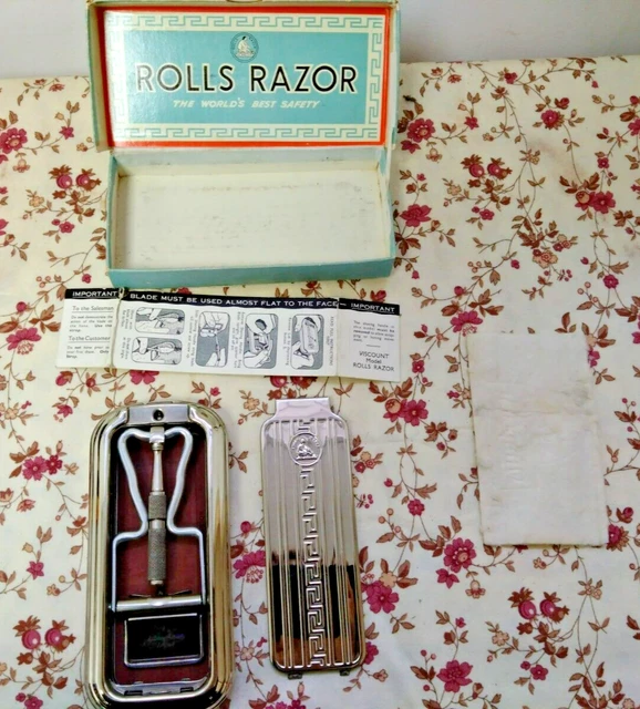 VINTAGE 1950S ROLLS Razor 2 Razors Viscount Model Boxed England £10.00 ...