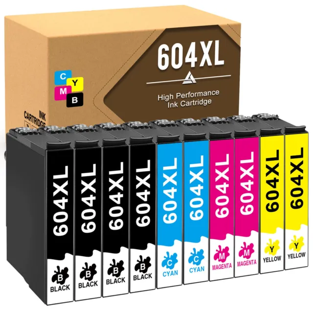 604 XL Ink Cartridges For Epson XP2200 2205 3200 3205 4200 4205 WF2930 2935 2950