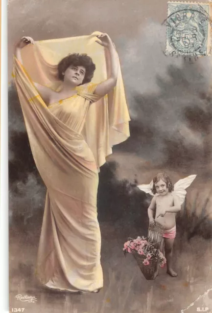 Cpa Celebrite Reutlinger/Artiste De Cabaret /Femme 1900 /Art Nouveau