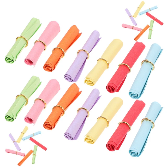 50 Pcs Nachrichtenpapier Schreibpapierrollen Geschenk Scrollen