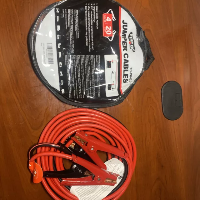 Heavy Duty Jumper Booster Cables Commercial Grade Battery 2 Gauge 20ft 600 AMP