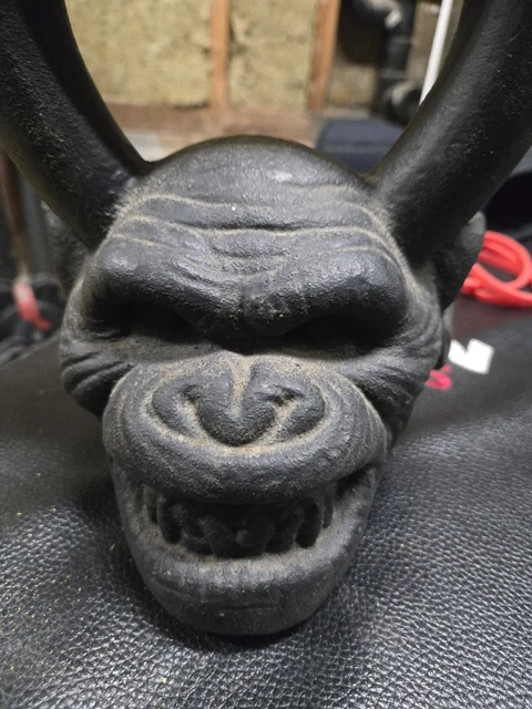 Kettlebell Primal Chimp Onnit 36 Lb (1 Pood) - Manche Ergonomique, Fonte, Rare Et De Collection
