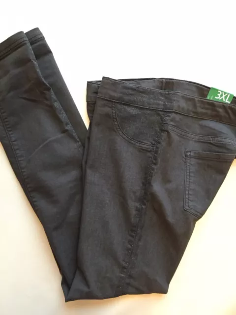 NWT United Colors of Benetton Girls Pants Gray Adjustable Waist Size 3XL 13-14