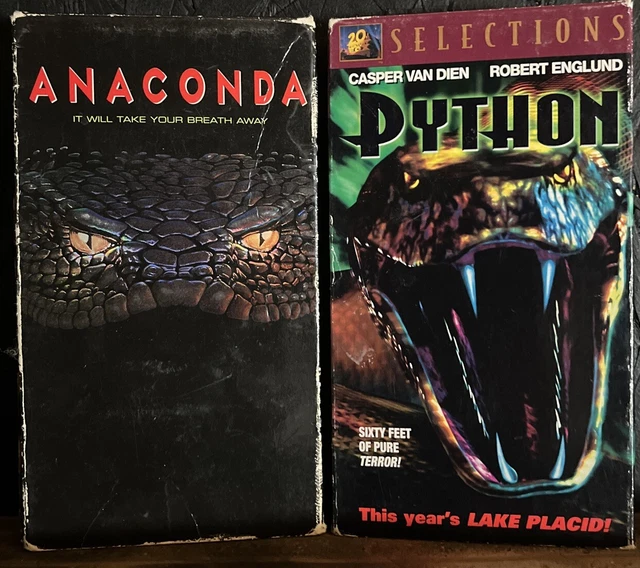 ANACONDA VHS & Python VHS Lot | Bundle ~ Jennifer Lopez , Ice cube Free ...