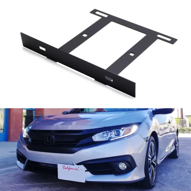 JDM FRONT LICENSE Plate Side Relocation Mounting Bracket For 2016