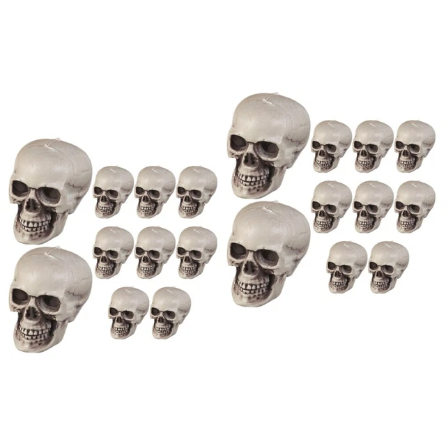 20 pcs Miniature Realistic Creepy Miniature Skeleton Heads
