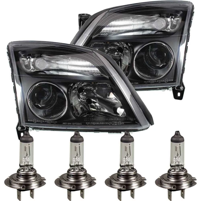 Headlight Set Opel Vectra C 04.02-08.05 Smoky Gray H7/H7 with Indicator Umu
