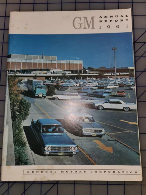 1961 GM General Motors Annual Report Brochure