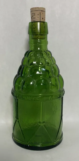 Vintage WHEATON Green Glass McGivers American Army Bitters Bottle New Jersey 8.5