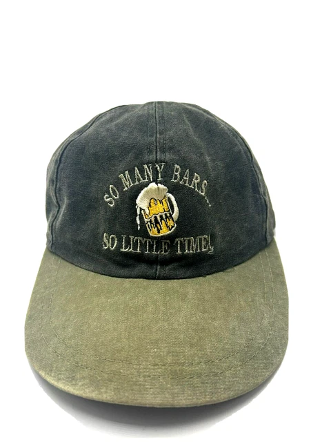 Panama City Beach So Many Bars So Little Time Hat Cap Strapback Gray B326