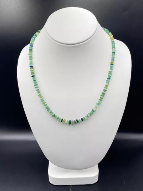 Ancient Roman glass beaded necklace beautiful top color