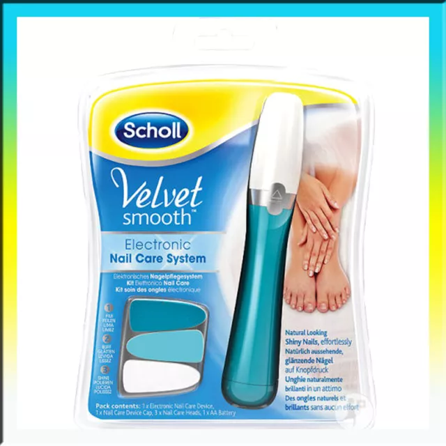 SCHOLL VELVET SMOOTH ELECTRONIC lime à ongles électronique polir mains pieds