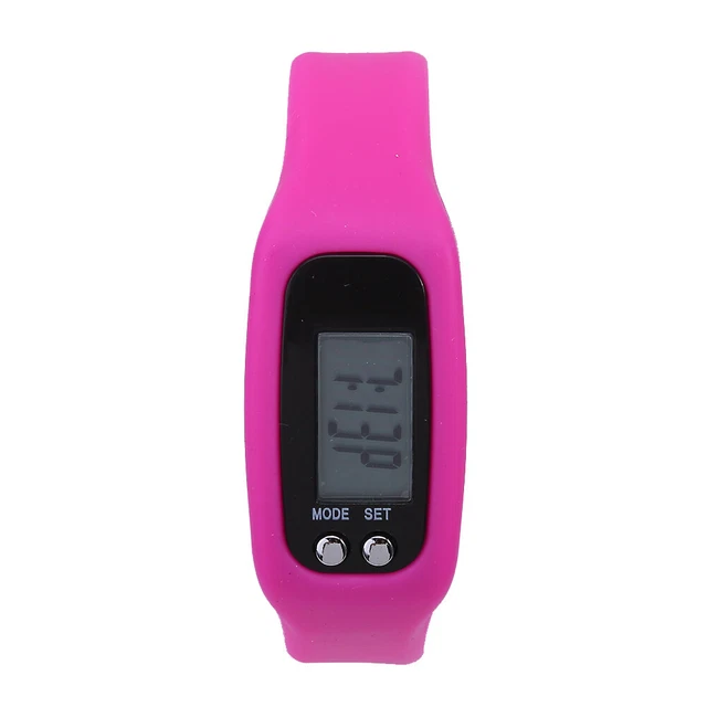 (Rose Rouge) Podomètre Bracelet Bracelet Intelligent Montre Bracelet