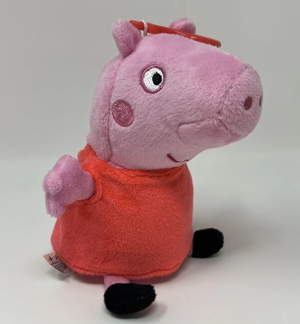 PEPPA PIG KEYCHAIN Coin Purse Plush Stuffed Animal Soft Toy Backpack