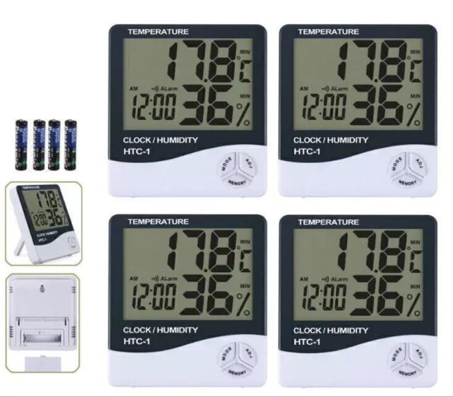 4X Digital TEMP Humidity Thermometer Hygrometer Luftfeuchtigkeitsmesser