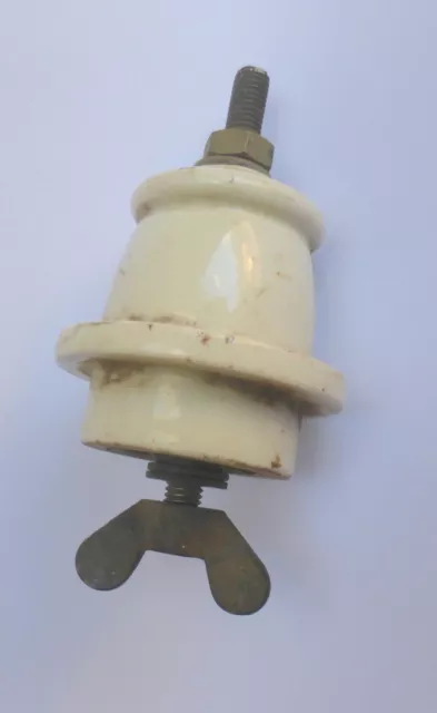 altes Lampenteil 🌼 Baldachin Lampenaufhängung Lampe Keramik Messing Fragment