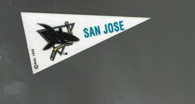 1992-93.  Kellogg's  Mini Pennant    San Jose Sharks