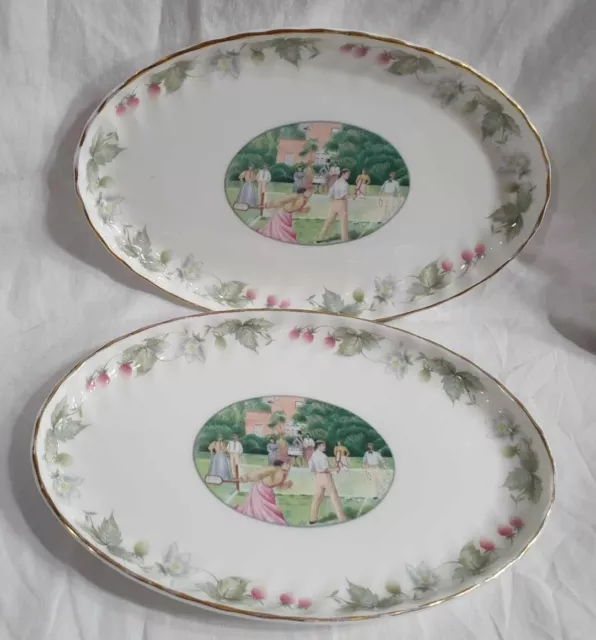 1x Royal Doulton, Minton, The Wimbledon Collection, "On The Lawn" Oval Plate