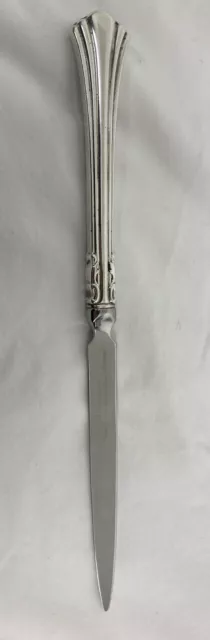 Vintage Reed & Barton Letter Opener Sterling Silver Handle 8 1/4” No Monogram